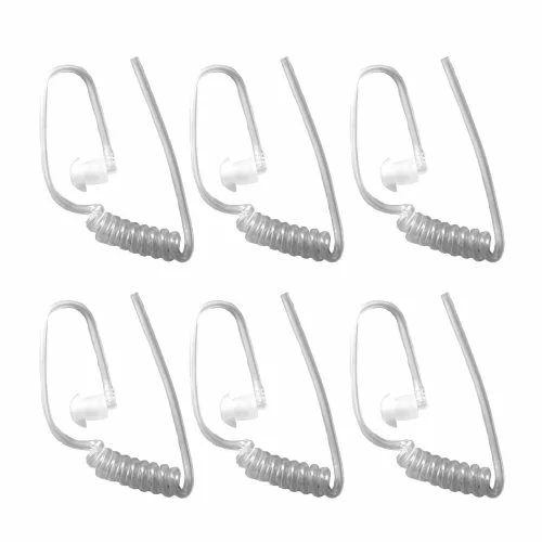 Acoustic Tube Replacement Earpiece - 6 pack